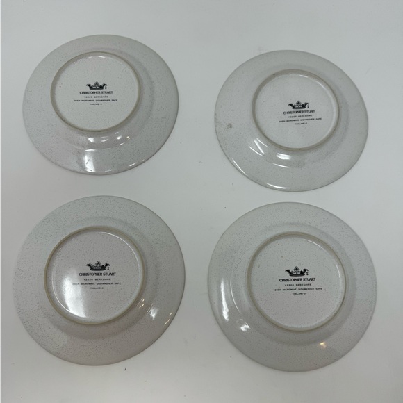 4 Piece Vintage CHRISTOPHER STUART Y2220 BERKSHIRE SAUCERS THAILAND USED GHA1 - Picture 10 of 12